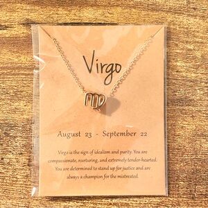 Zodiac Necklace in gold.